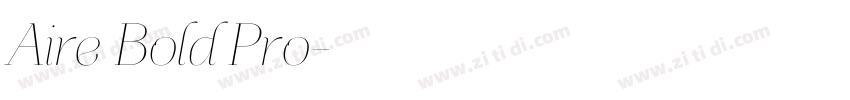 Aire Bold Pro字体转换